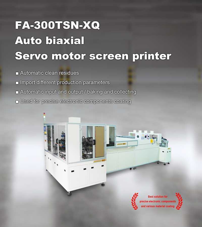 Finecause's FA-300TSN-XQ  Auto biaxial Servo motor screen printer