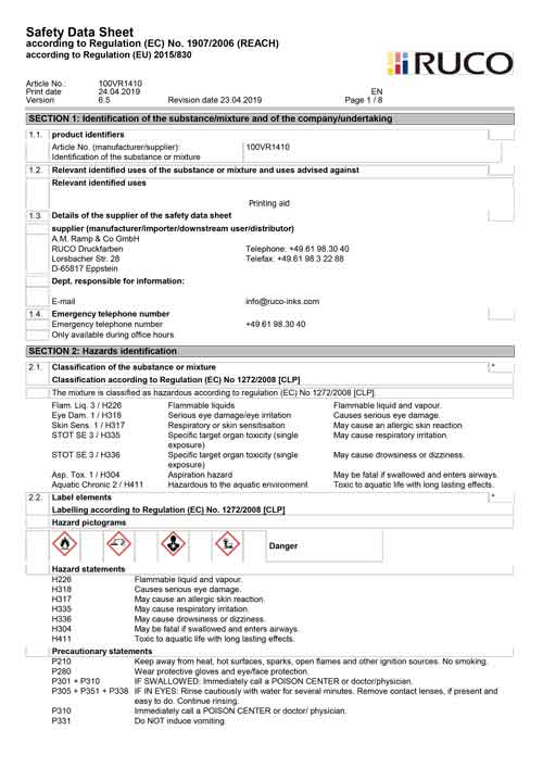 MSDS---100VR1410-Adhesion-Modifier