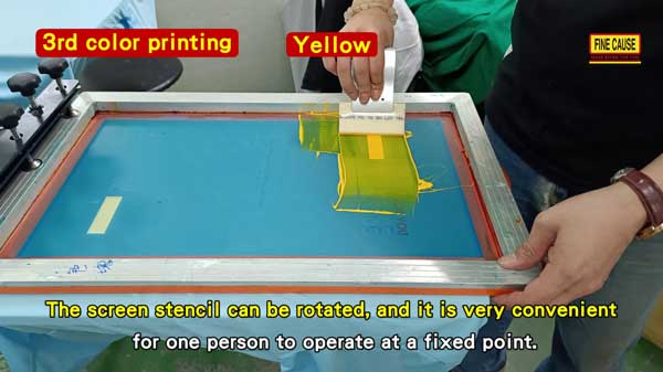 3rd color printing - Yellow