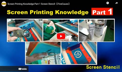 Screen Printing Knowledge-Part-1 Screen Stencil