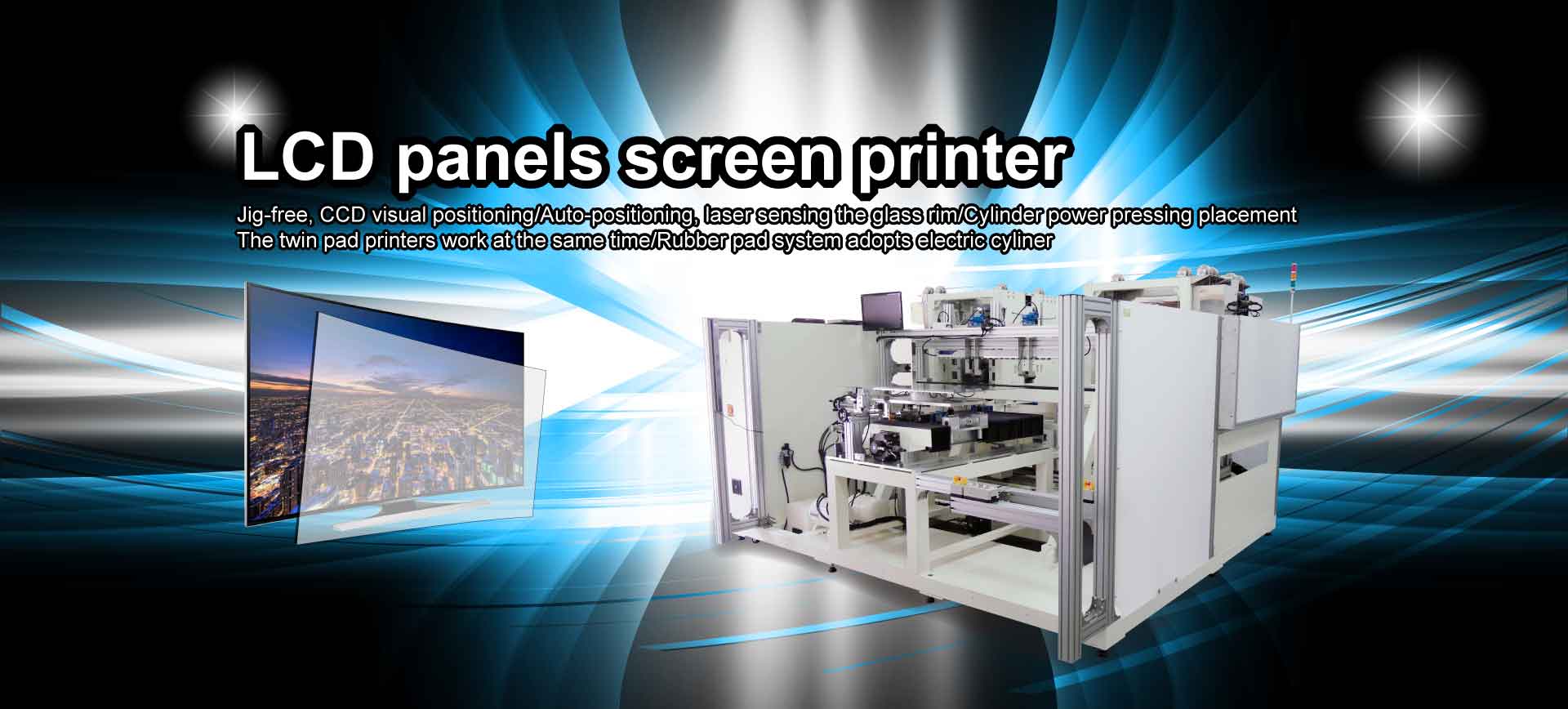 LCD panels screen printer