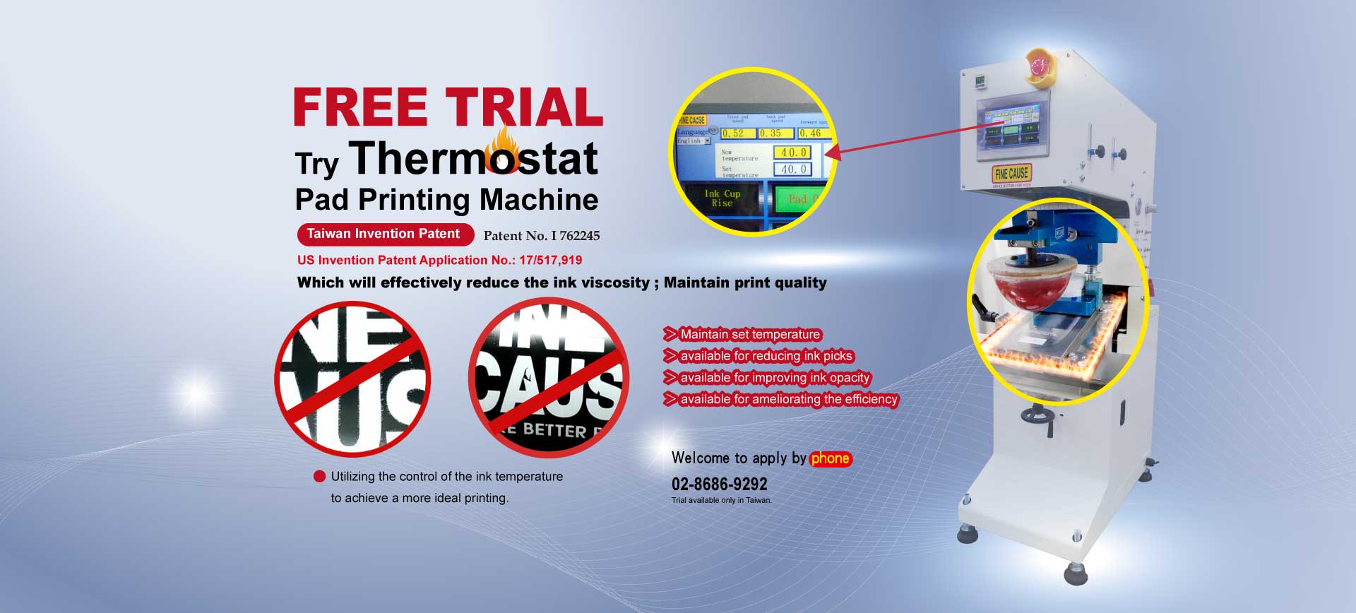 Pad Printing Machine by Temp-control
