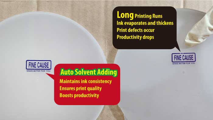 Pad Printing Machine with Controllable Ink Viscosity – Automatic Solvent Addition