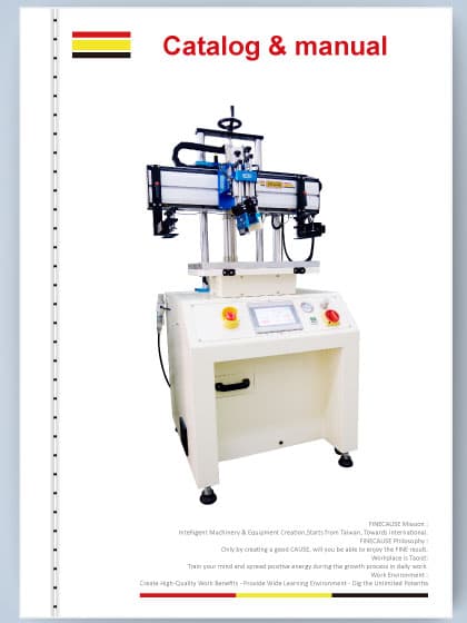 FA-400 500 600TSN Servo motor screen printing machine w/platform