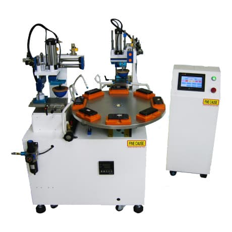 Two-color semi automatic pad printer