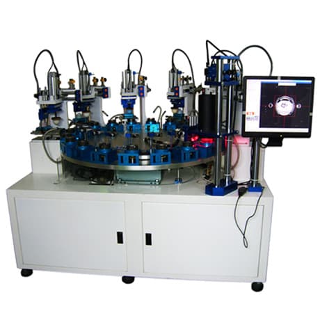 Index table pad printing machine with 6 color