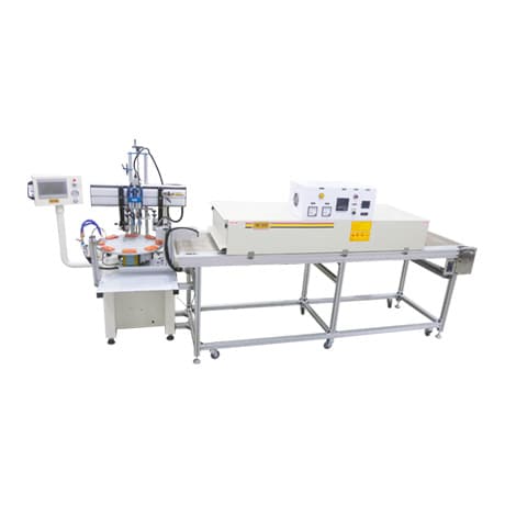 index table screen printing machine(equipped with auto-discharge mechanism)