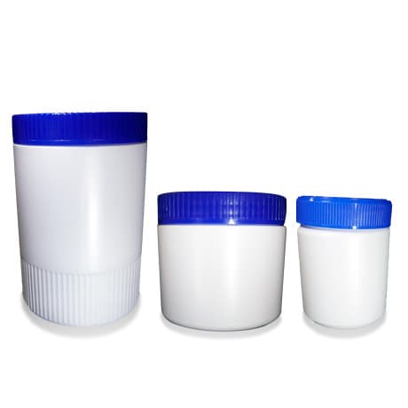 A variety of solvent containers