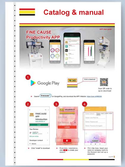 Smart Pad Printer and Screen Printer APP Connection Setting Operation Manual