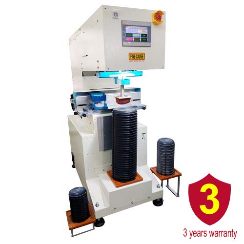 Single Color pad printing machine by Horizontal Scraping Type(Steel Plate Adapter to Thin Cliche)