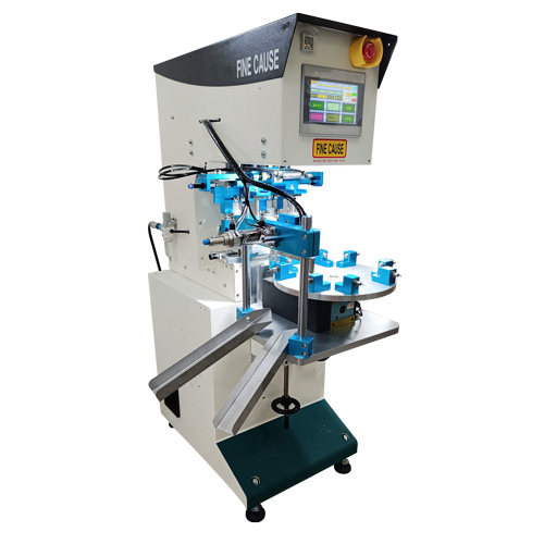 Two-Color Index Table Pad Printing Machine (Automatic Discharge)